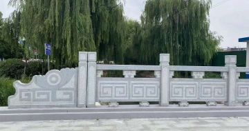 通化 芝麻灰桥栏杆、河道栏杆安装效果