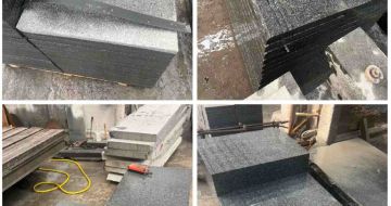 通化 芝麻黑地铺石材