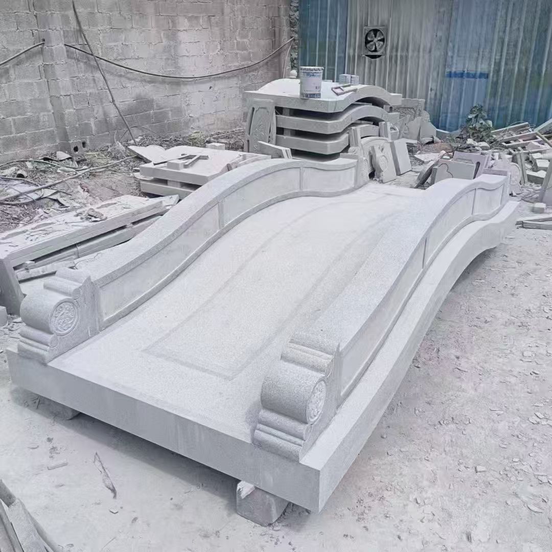 通化 芝麻灰花岗岩园林景观 小石桥