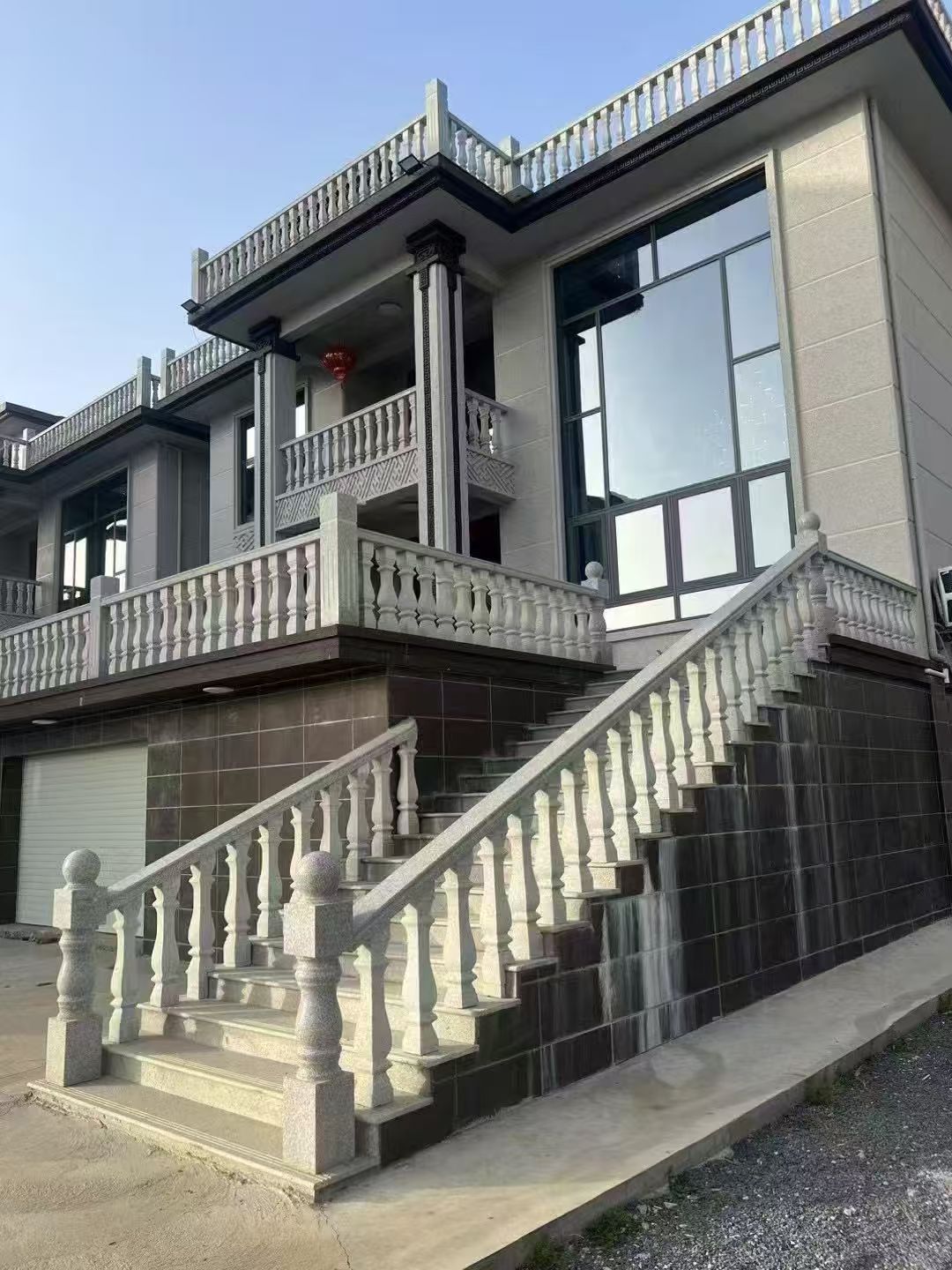 通化 芝麻白别墅阳台栏杆，楼梯栏杆